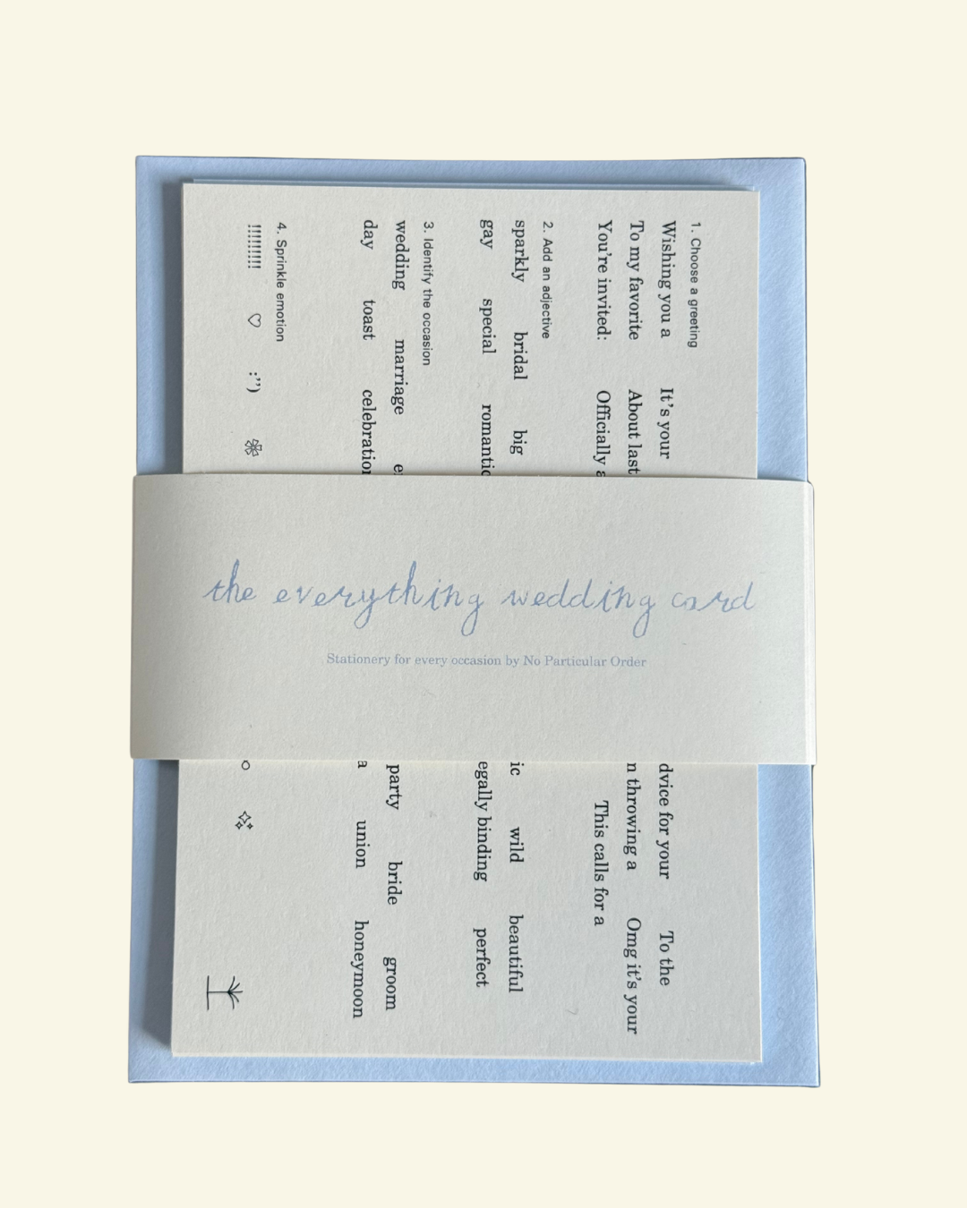 The Everything Wedding Card