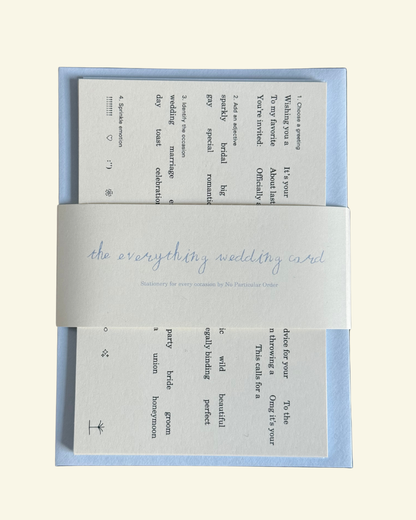 The Everything Wedding Card