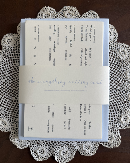 The Everything Wedding Card