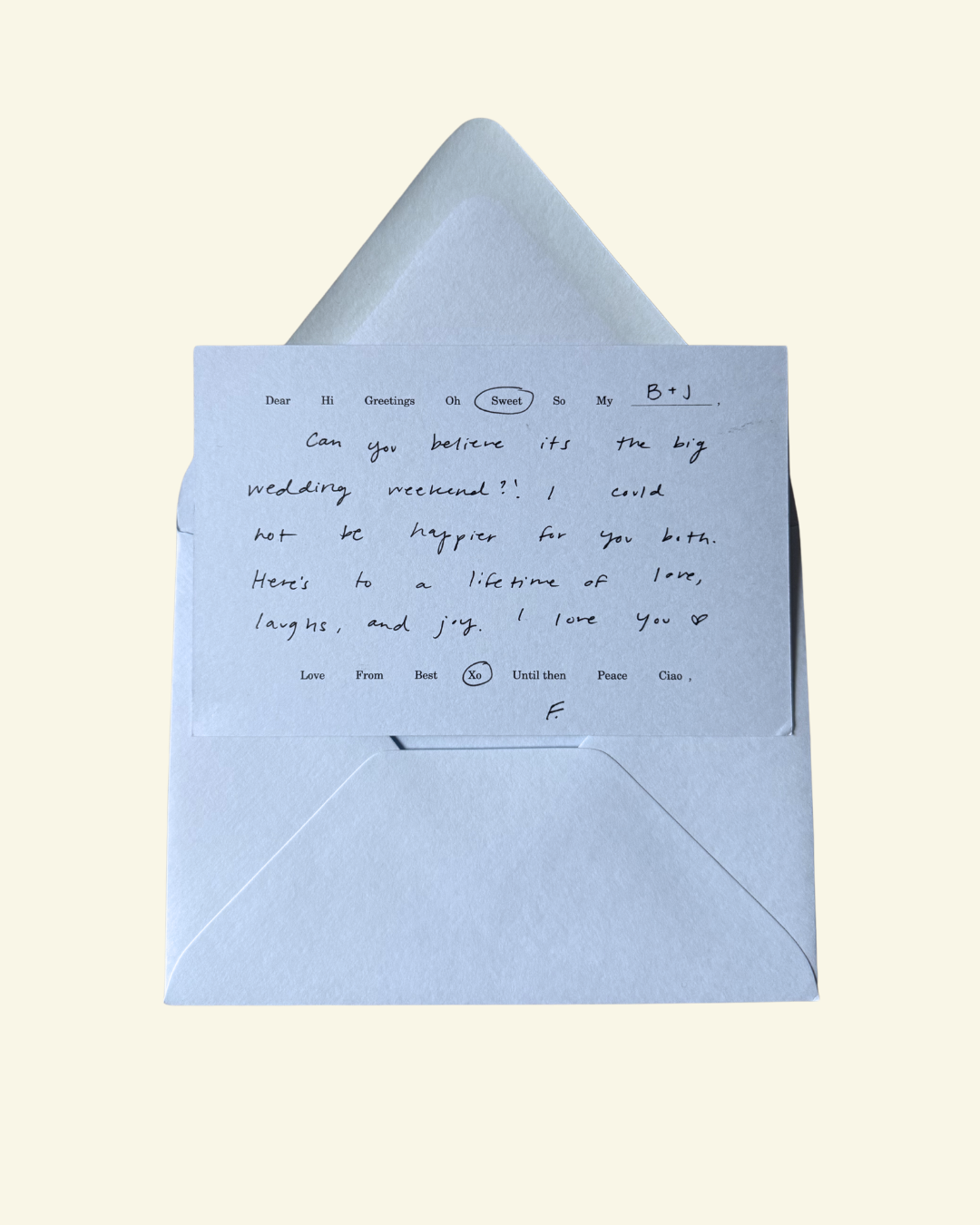 Everything Wedding Card