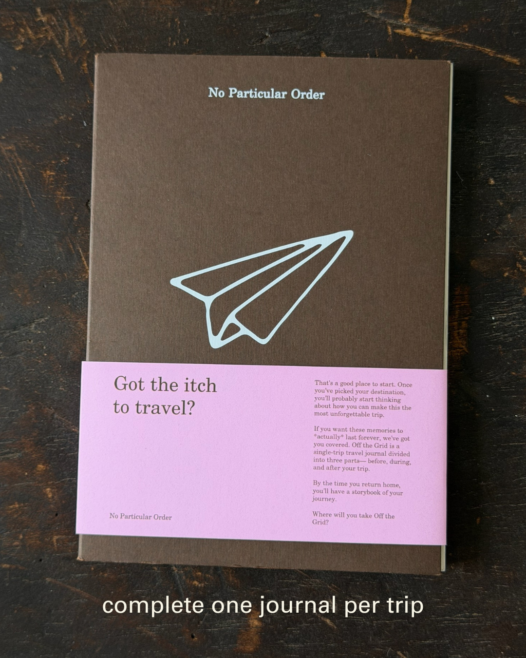 Off the Grid - a prompted travel journal