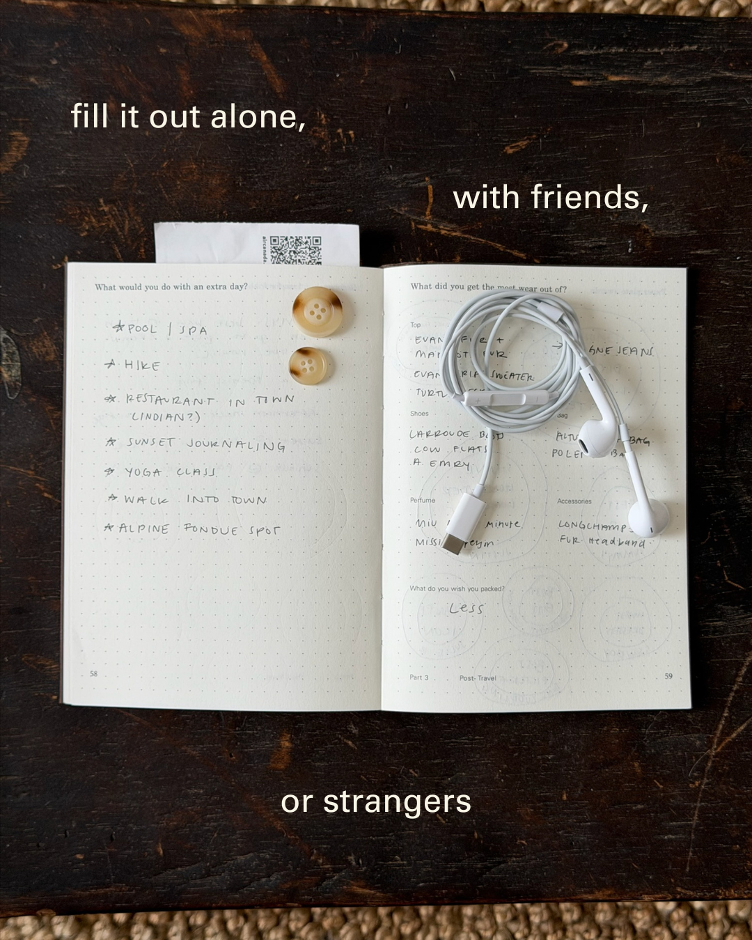 Off the Grid - a prompted travel journal