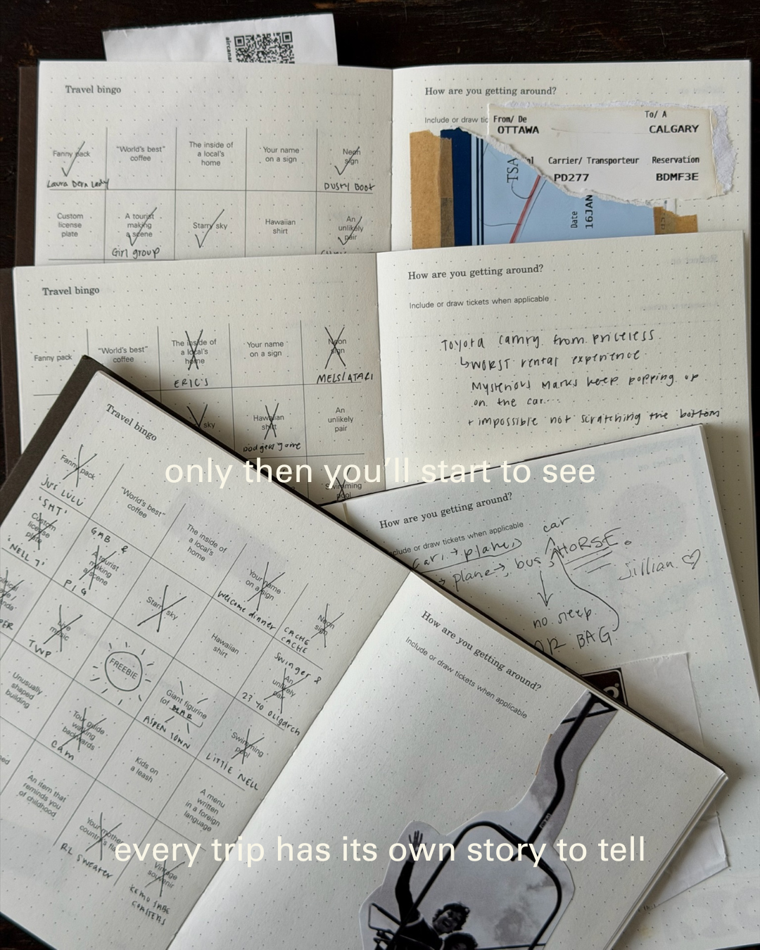Off the Grid - a prompted travel journal