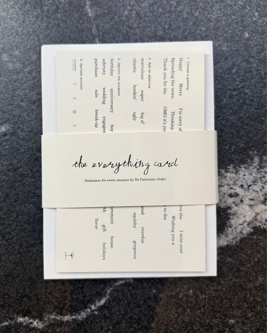 The Everything Card (set of 10)